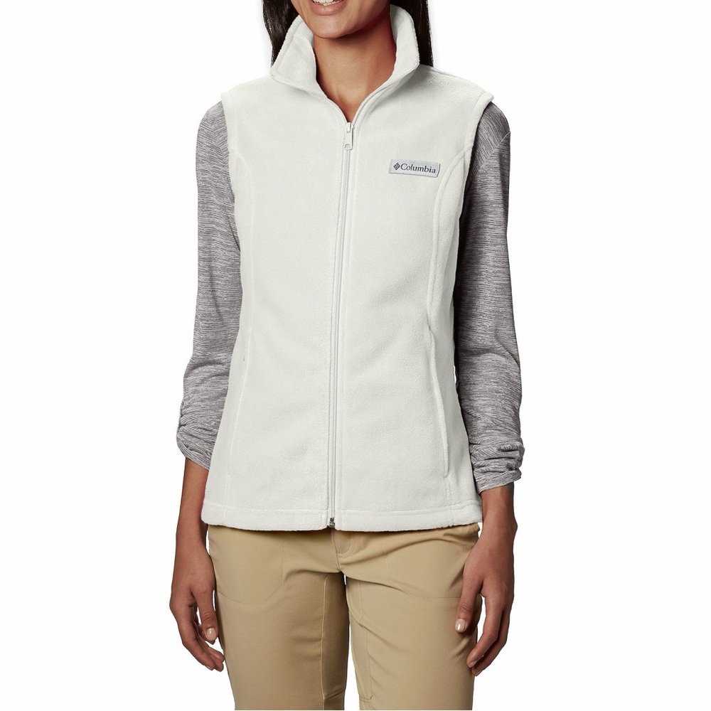 Columbia Benton Springs Women’s Fleece Vest High Neck W/Pockets Warm Winter XS